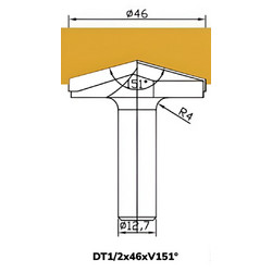 Фреза DT1/2x46xV151