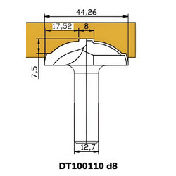Фреза DT100110 D8