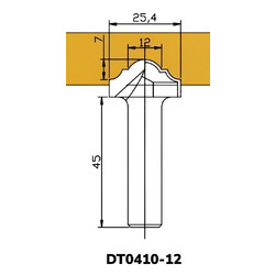 Фреза DT0410-12